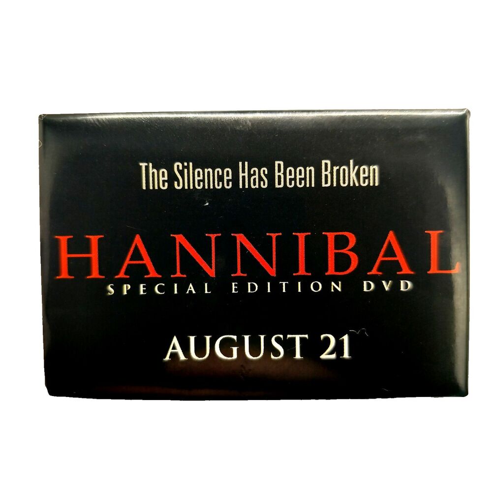 Hannibal Special Edition DVD Promo Vintage Pin Button Pinback Movie Promo